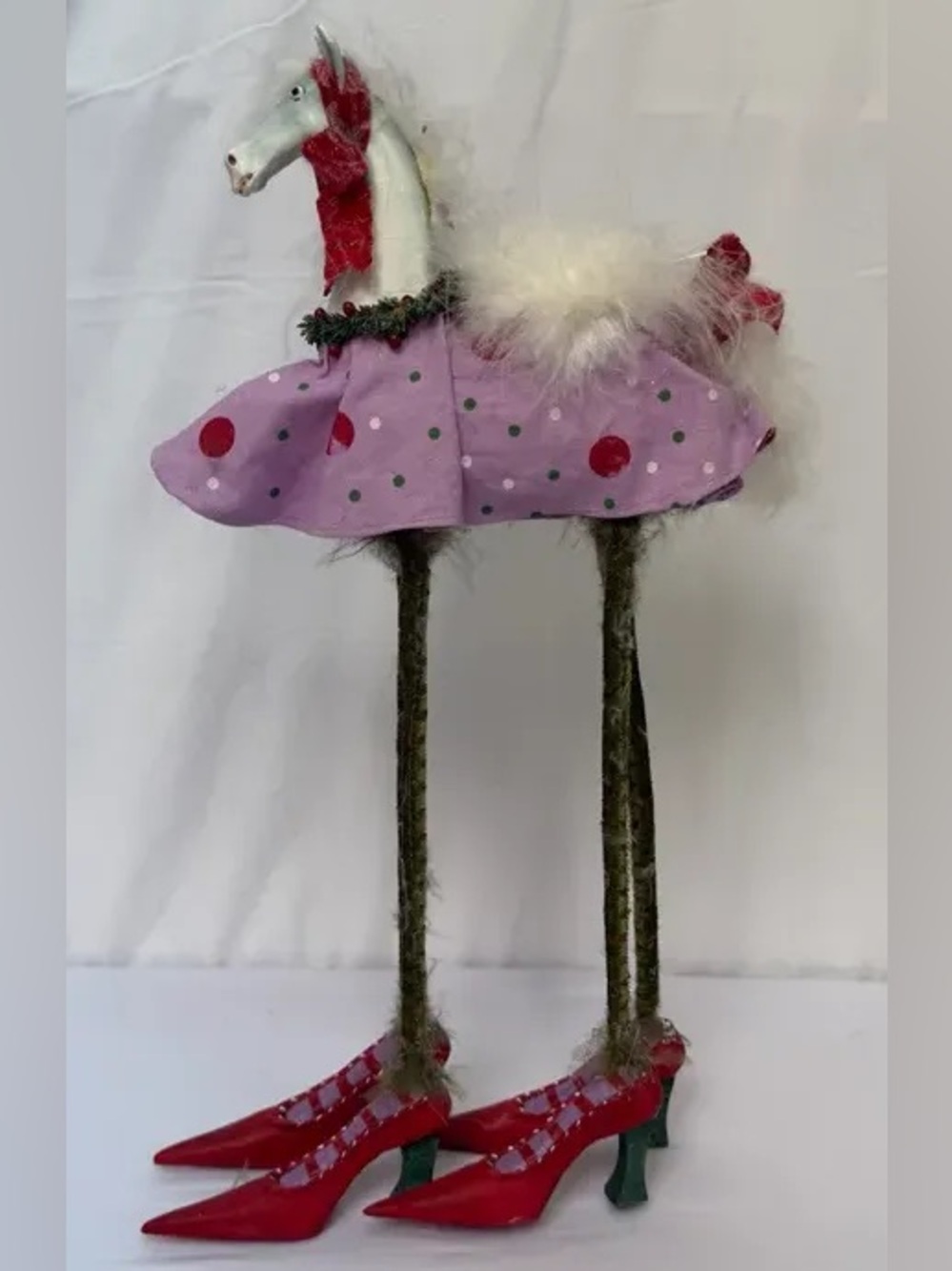 Dept 56 Patience Brewster Mackenzie Childs Christmas Krinkles Tall Horse Figure